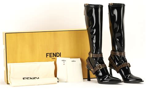 fendi boot heels|fendi patent knee high boots.